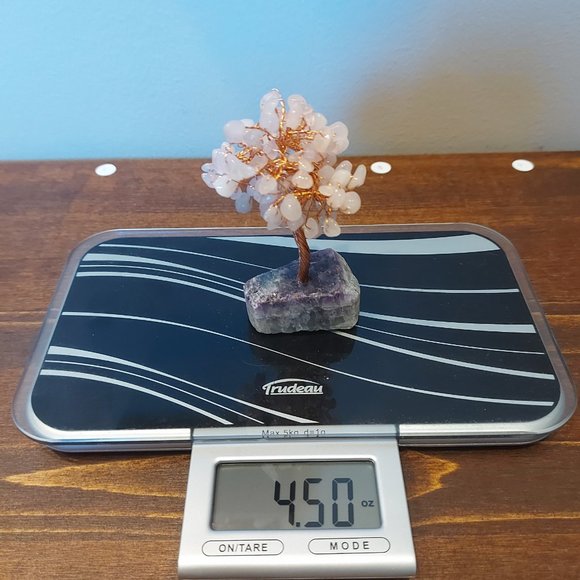 🔥 Sale 🔥 Rose Quartz on Fluorite Gemstone Tree - Final Price - Picture 7 of 7